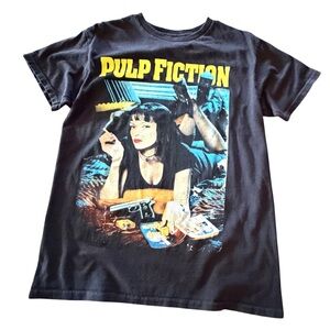 Pulp Fiction Men’s Graphic Movie T-Shirt - Black